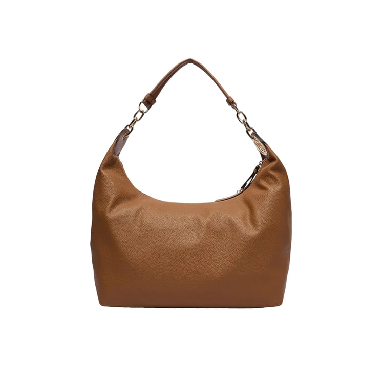Borsa a spalla Donna Marrone con dettagli dorati