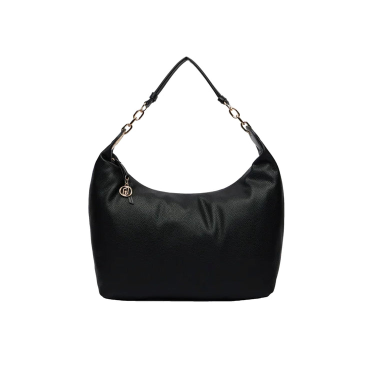 Borsa a spalla Donna Nero con dettagli dorati