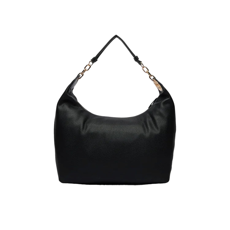 Borsa a spalla Donna Nero con dettagli dorati retro