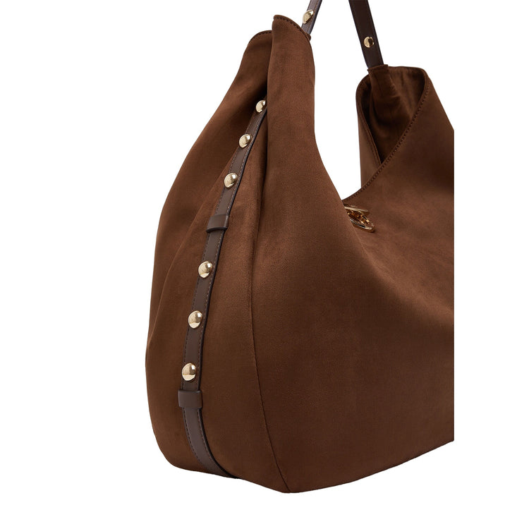 Borsa Hobo Donna modello grande Marrone dettaglio