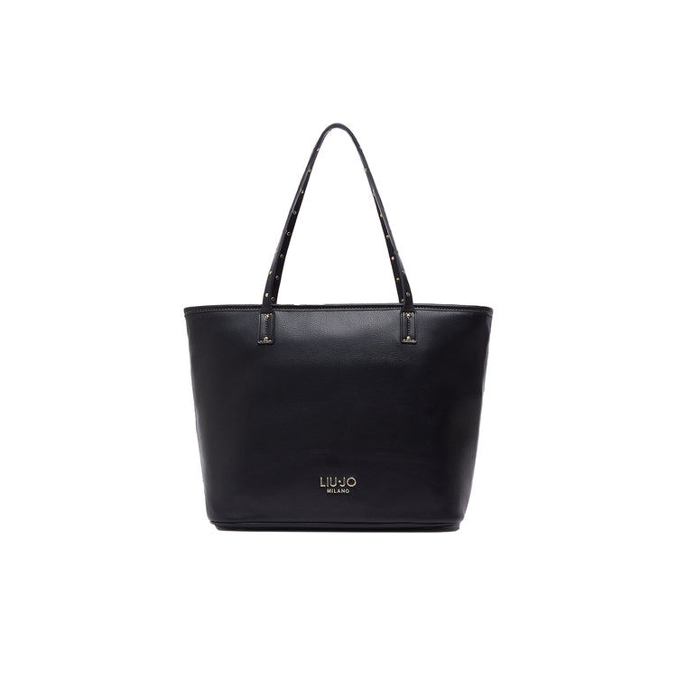 Borsa tote media Donna Nero