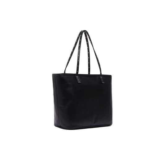 Borsa tote media Donna Nero retro