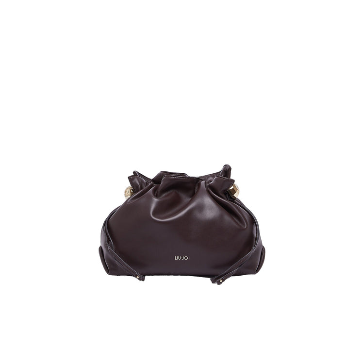 Borsa a spalla media Donna Riccy Bordeaux