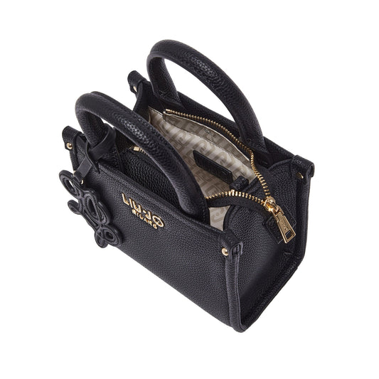 Borsa mini Donna con tracolla jacquard Nero