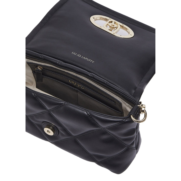 Borsa Donna LaPuffy media Nero con logo interno