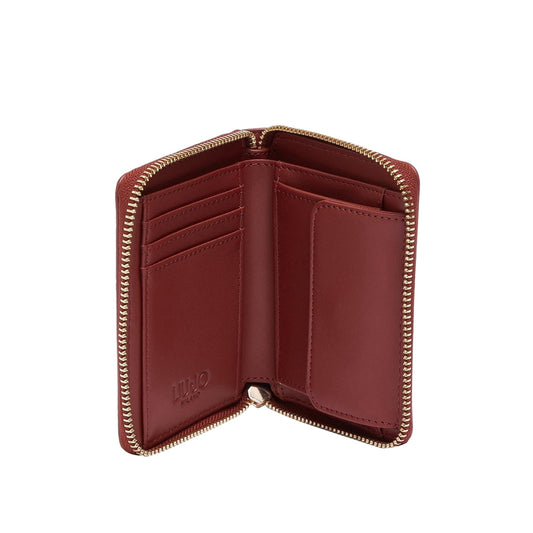 Portafoglio piccolo Donna con zip Rosso interno