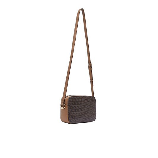 Borsa Donna con stampa monogram marrone retro