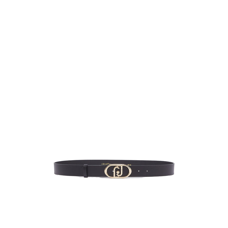 Cintura Donna in pelle nero/oro