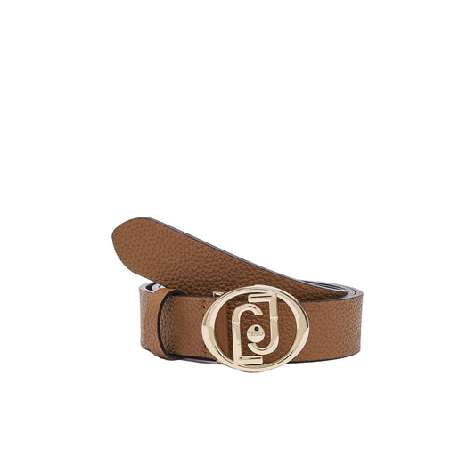 Cintura Donna con logo tondo Marrone chiaro