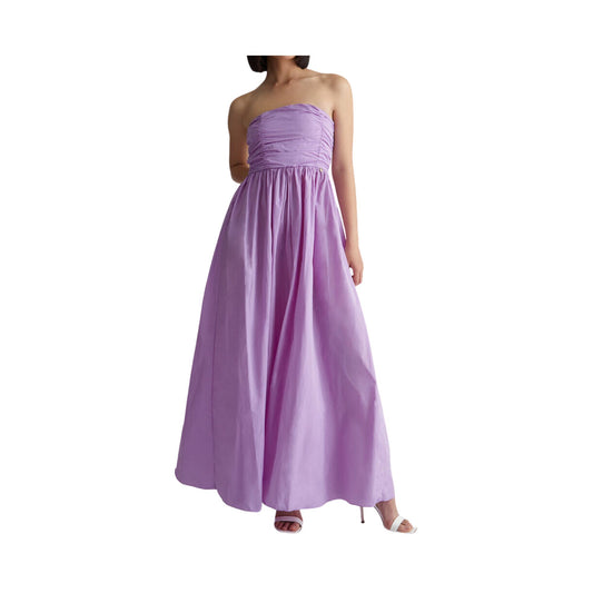 Robe longue femme en taffetas