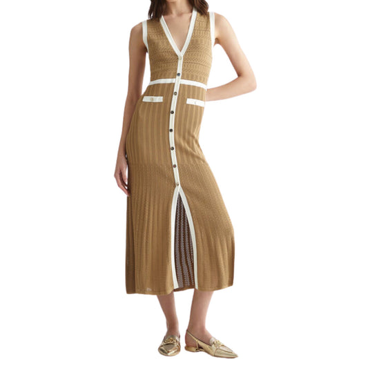 Abito Donna con bordi a contrasto