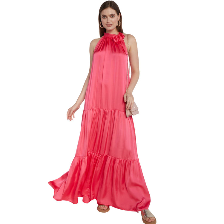 Abito Donna con scollo con fiocco