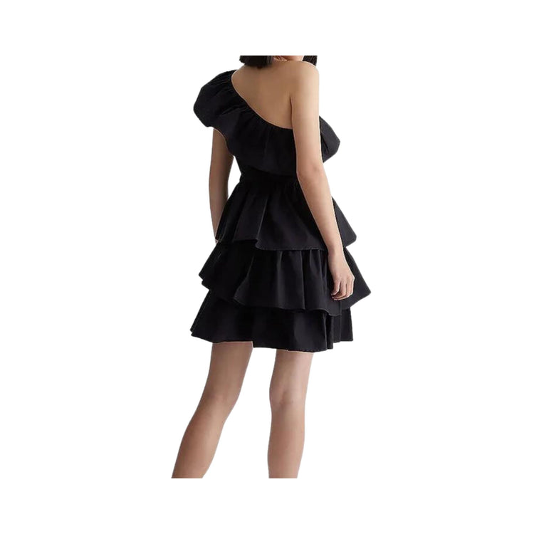 Robe femme asymétrique à volants