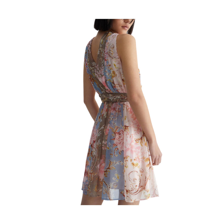 Abito Donna con nodo e stampa floreale