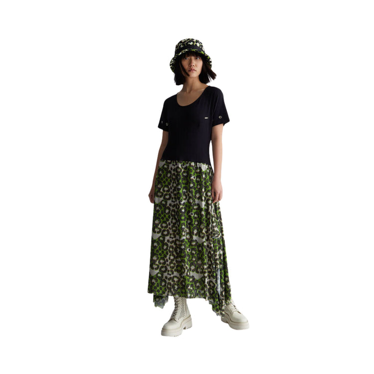 Robe femme avec jupe en tulle animalier