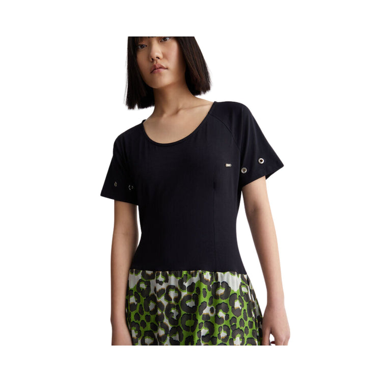 Robe femme avec jupe en tulle animalier