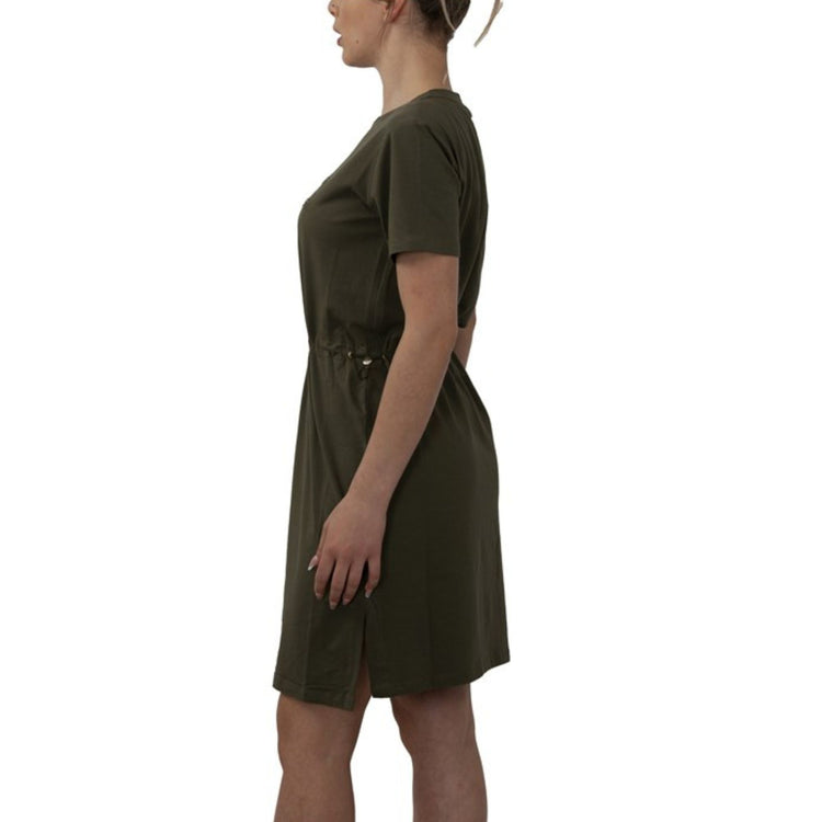 Robe femme en tissu à manches courtes