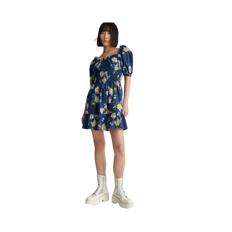 Women's dress with all-over floral print