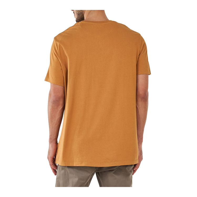 T-shirt Uomo a girocollo, in puro cotone, con micro ricamo logo