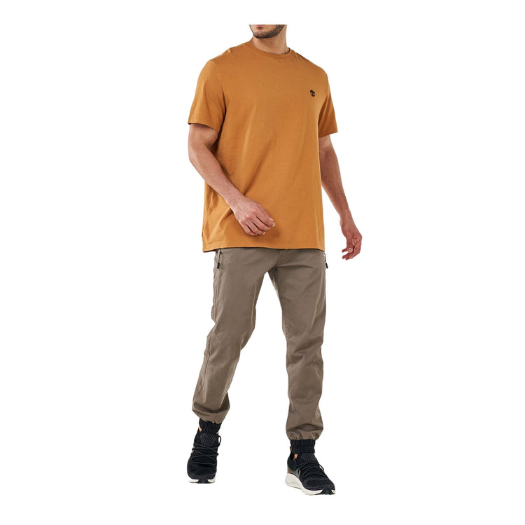T-shirt Uomo a girocollo, in puro cotone, con micro ricamo logo