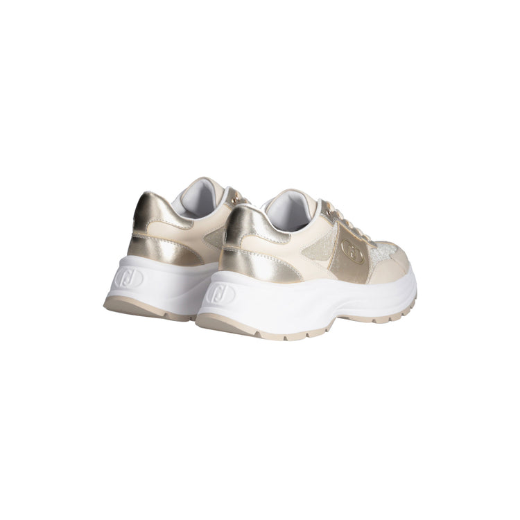 Sneakers Donna in pelle e lurex