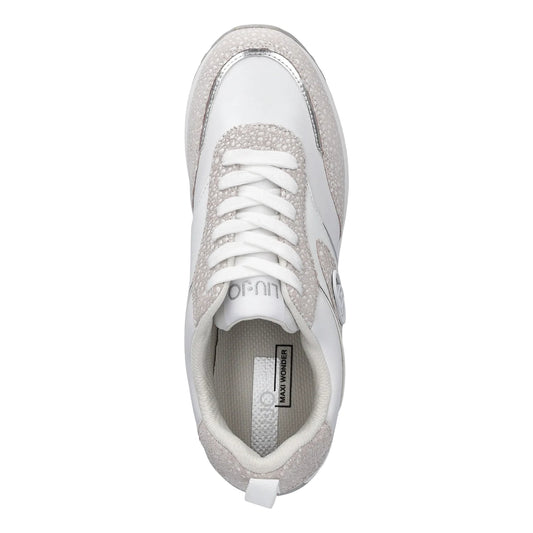 Sneakers Donna con plateau Bianco
