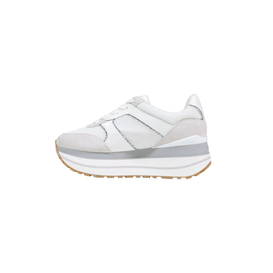 Sneakers Donna con platform bianche