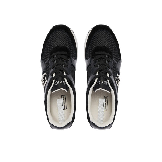 Sneakers Donna con platform nere