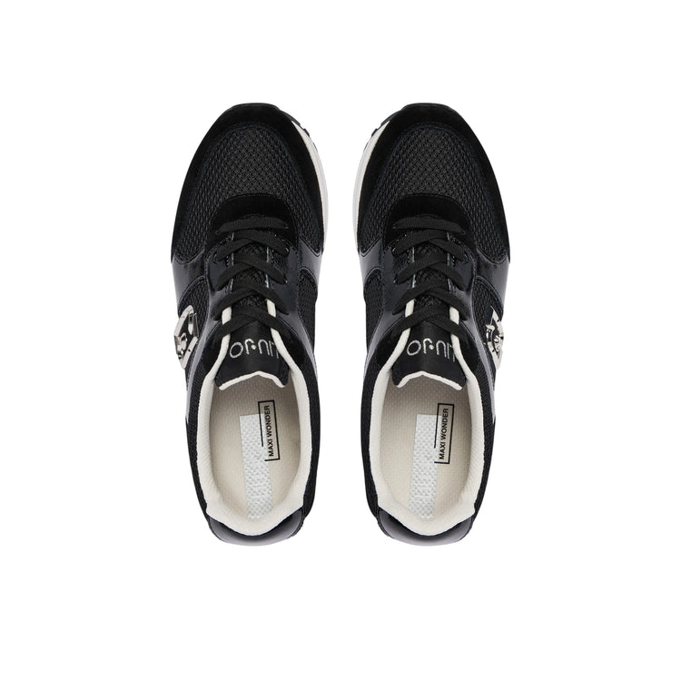 Sneakers Donna con platform nere