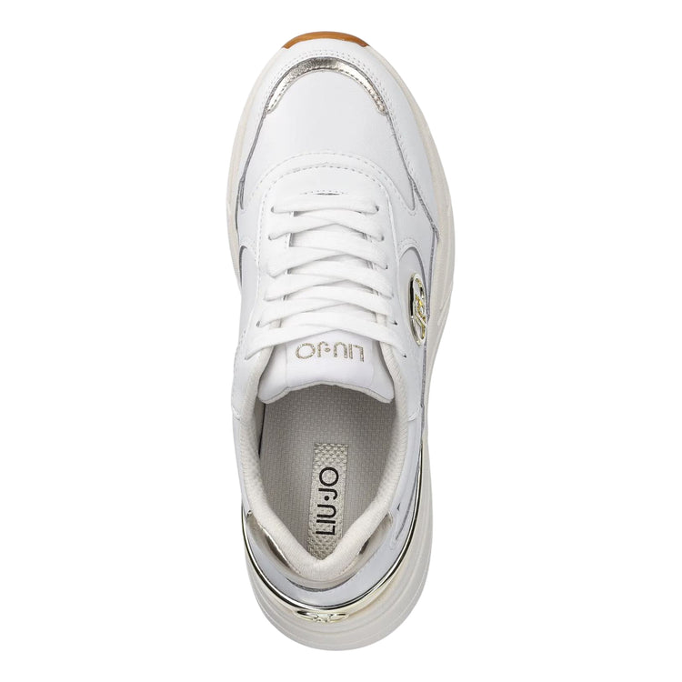 Sneakers Donna bianche con logo laterale