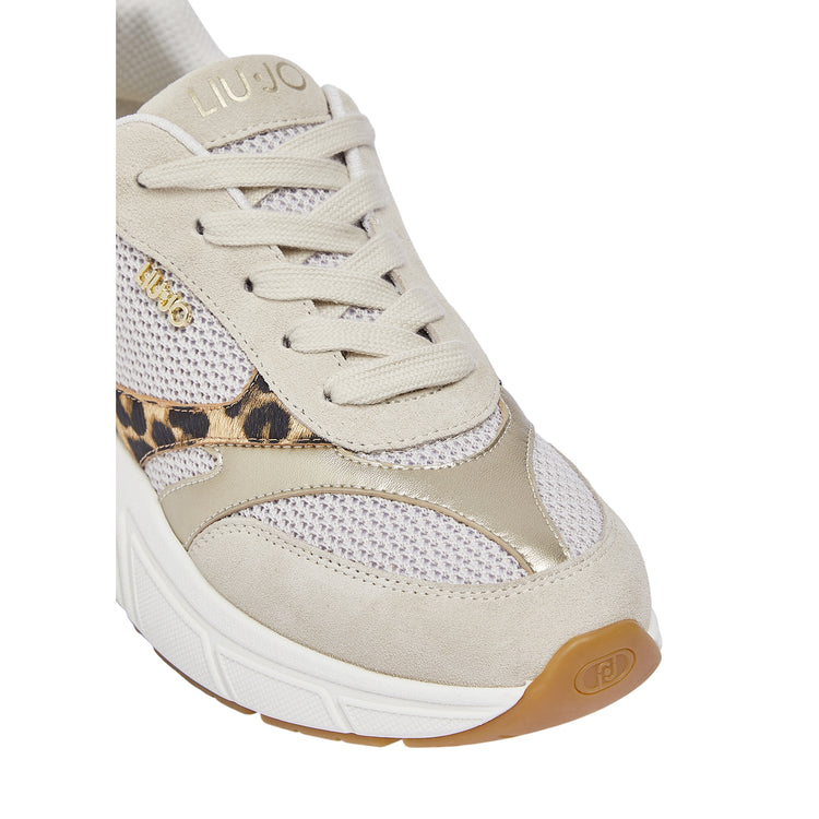 Sneakers Donna con dettagli animalier dettaglio punta