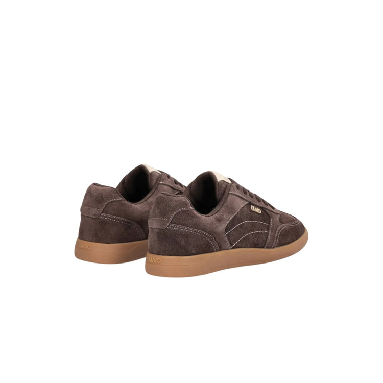 Sneakers Donna con tomaia scamosciata Marrone