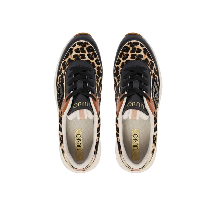 Sneakers Donna con dettagli leopardo