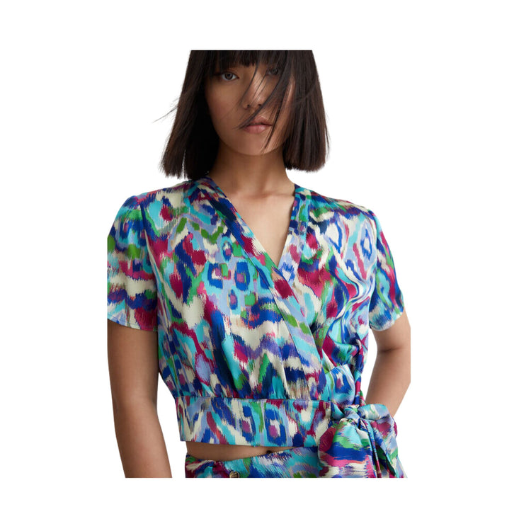 Blusa Donna con taglio ad incrocio