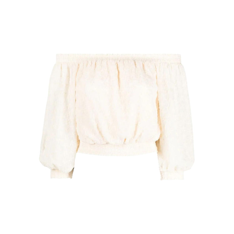 Blusa Donna corta ricamata