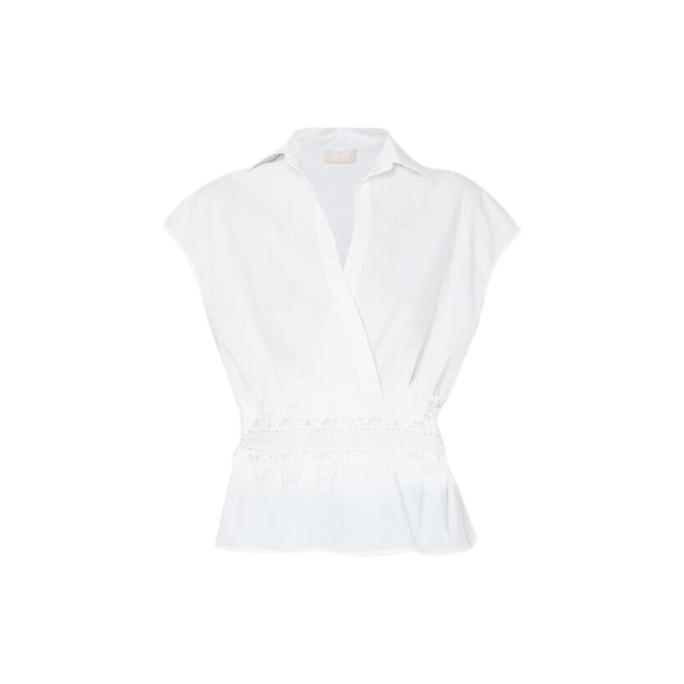 Blusa Donna con dettagli in pizzo