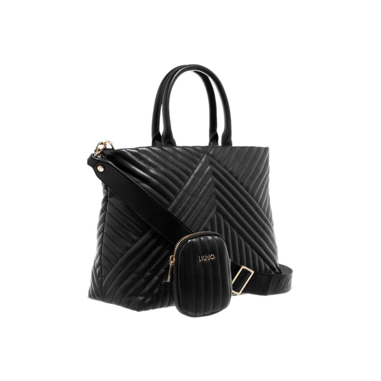 Women's quilted shopper bag