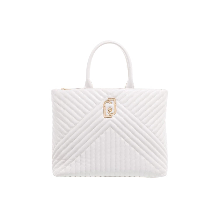 Women's quilted shopper bag