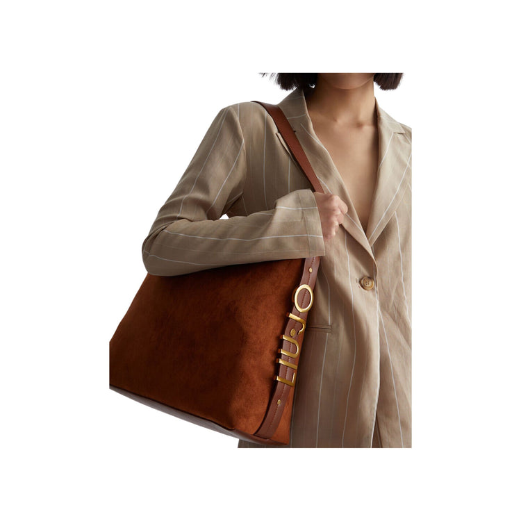 Sac cabas hobo pour femme en daim