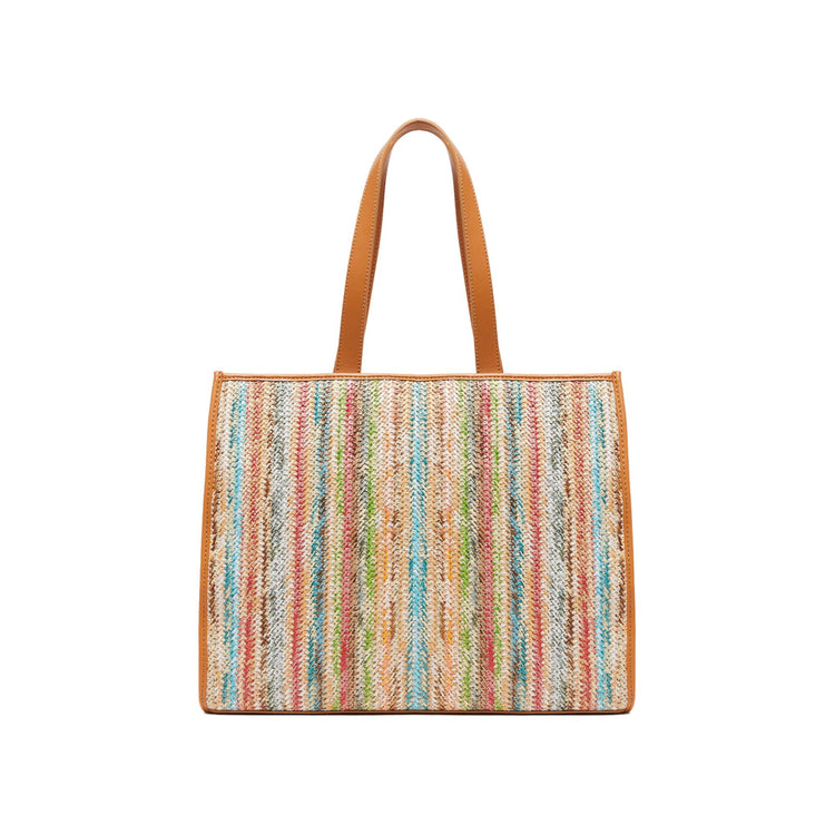 Sac cabas tissé femme