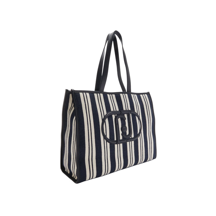 Borsa Donna modello shopper a righe