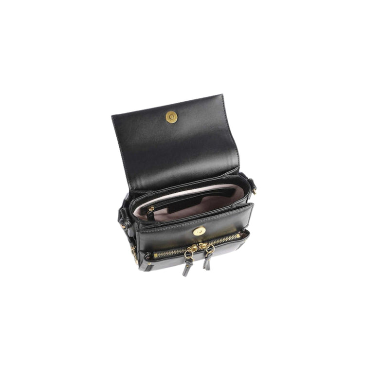 Women's bag with wide shoulder strap