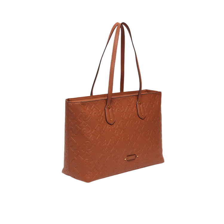 Women's bag with tumbled effect