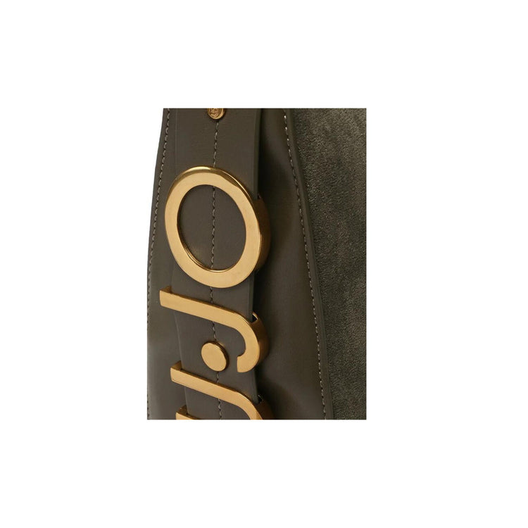 Borsa a Spalla Effetto Suede Donna - Caffellatte