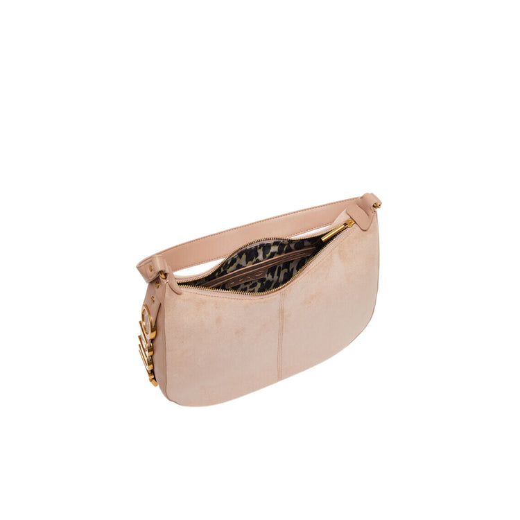 Borsa a Spalla Effetto Suede Donna - Caffellatte