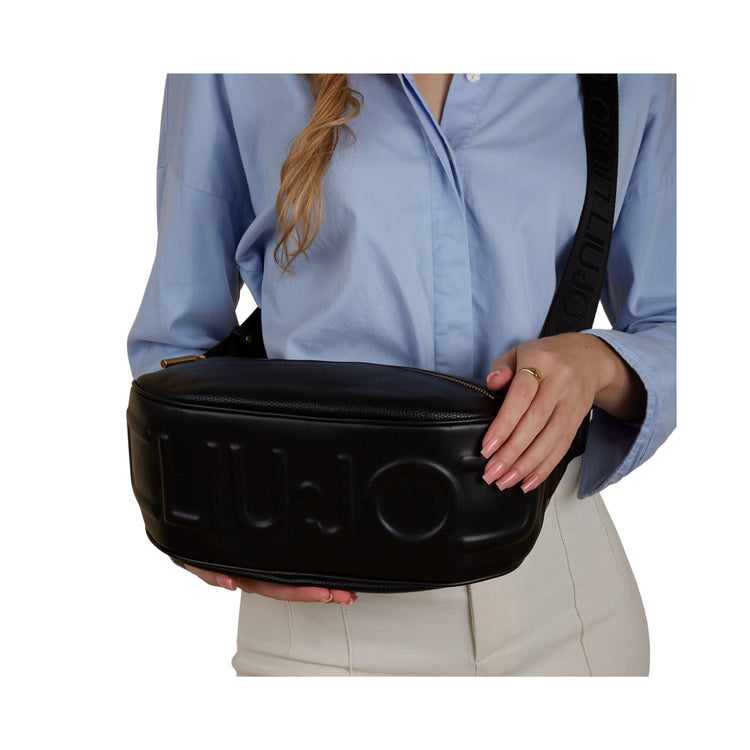 Women's bag with logoed shoulder strap