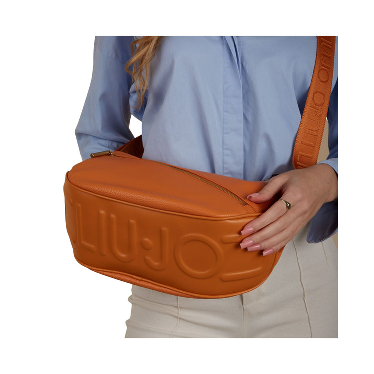 Women's bag with logoed shoulder strap