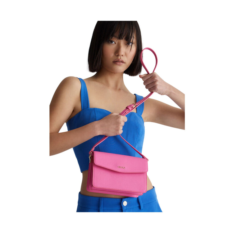 Solid color women's shoulder bag