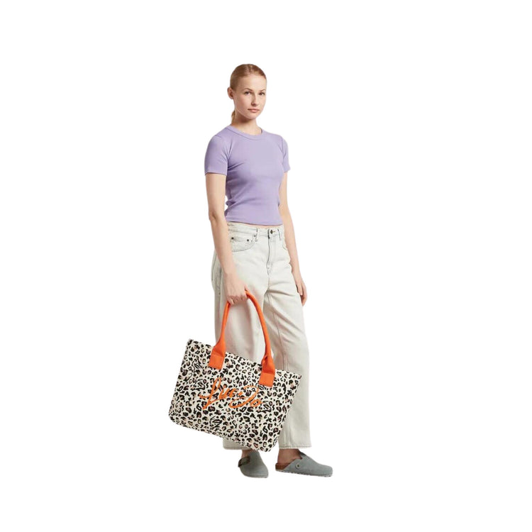 Women's canvas beach bag