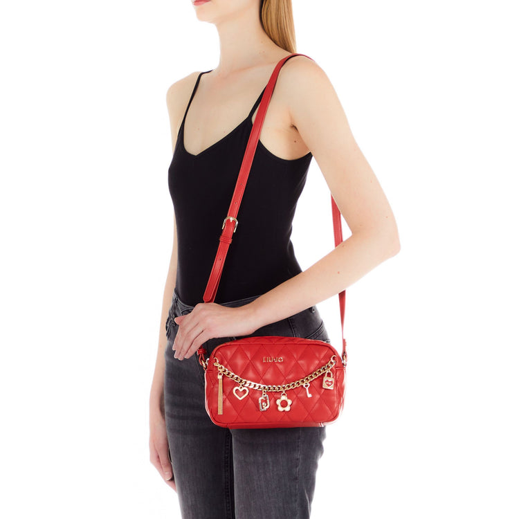 Women's bag with chain and charm